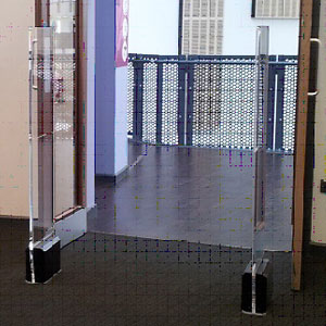 Crystal Clear security pedestals for shops